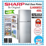 Sharp 400L Two Door Fridge Inverter / Peti Dua Pintu