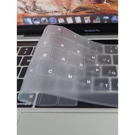 適用Mac蘋果Macbook12/air13.3/pro13/14/15/16寸透明俄語鍵盤膜