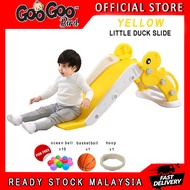 GooGoo Bird Little Duck 100cm Children Slide With Base Basketball Hoop Kids Slide /Papan Gelongsor Budak/滑梯