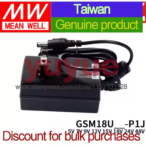 New meanwell Power adapter GSM18U GSM18U05-P1J GSM18U07-P1J GSM18U09-P1J GSM18U12-P1J GSM18U15-P1J G