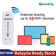 Speedefy 【Ready Stock】WIFI Modem Portable Hotspot Wifi LTE 4G USB Modem WIFI Modem Dongle with SIM Card Slot