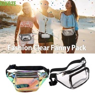 KIKO2E Fanny Pack Coin Purse Outdoor Travel Crossbody Phone Bag Transparent Waist Bag Sport Fanny Pa