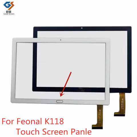 Black 10.1 inch K118 2023 Tablet PC Capacitive Touch Screen Digitizer Sensor External Glass Panel Fo