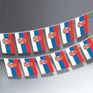 Serbia Flag String Banner Serbian Country Hanging Bunting Flag Banners