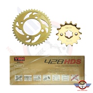 GZ150A GZ 150 GZ150 sprocket set black -NTS