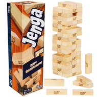 Official Hasbro Jenga (2025) Wooden Block Stacking Tower Party Game with Web App for Multiple Play O