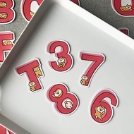百色町柴犬shiba數字字母大號裝飾行李箱車滑板電腦貼紙stickers
