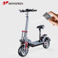 『รับประกัน1ปีท้องถิ้น』MONSPRIN Q22 สกูตเตอร์ไฟฟ้าออฟโรด รุ่นใหม่ล่าสุด พับได้ 500W/1000W ความเร็ว55 