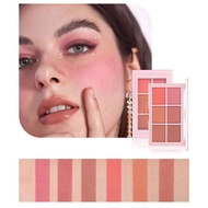 Peach Milk Pink Cream Matte Blush Palette Cheek Tint Rouge Cosmetic 6 Facial Color Contouring Q2c8