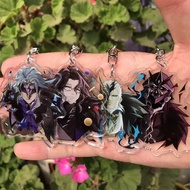 Game Genshin Impact Fatui Harbingers Arlecchino Acrylic Figure Pendant Keychain Keyring Decoration 1