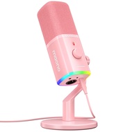 MAONO ไมโครโฟน PD100X USB โหมดคู่/XLR RGB พร้อมซอฟต์แวร์ Maonolink การตัดเสียงรบกวนสำหรับพีซีคอนเดนเ