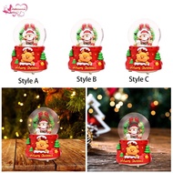 [Abbraccia] Christmas Snow Globe Music Box,Lighted Snow Globe,Home Musical Snow Globe Lights Led Mus