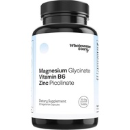 Suplemen Zink Picolinate Magnesium Glycinate 3-dalam-1 dengan Vitamin B6 |   Vitamin Magnesium dan Z