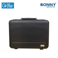 BONNY James Bond ABS Briefcase 18 inch. - Black กระเป๋าเก็บเอกสารสำคัญ บอนนี่ กระเป๋าเจมส์บอน  สีดำ รับประกัน 2 ปี ( 3132 )