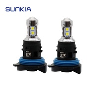 3030 10SMD White/Amber PH24W Canbus DRL for Peugeot 3008 5008 for Citroen C5 MK2 Car LED Daytime Run