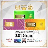 EMAS MINI 0.01 GRAM LOGAM MULIA 24 KARAT GIFT SOUVENIR PERNIKAHAN