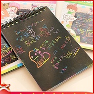 【ezbuy】Journal Note Scratch Paper Notebook + Wooden Stylus Drawing Stationery for Kids