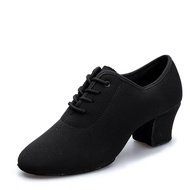 【Free Returns】 Latin Dance Shoes Sneaker Ballroom Dancing Women Shoes Oxford Modern Dance Teacher With Two Bottom Cloth Performance Shoe