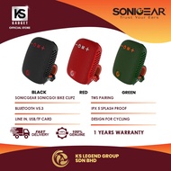SONICGEAR BIKE CLIPZ SPLASH PROOF BLUETOOTH SPEAKER WITH PHONE ANSWERING - 1 Year Warranty