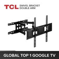 TCL - 65" to 100" Swivel Bracket Wall Mount Installation (Double Arm)