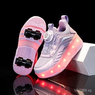 Our-Wheeled Roller Shoes Girls Roller Skates Kids Outdoor Sports  Wheel Shoes Youth Detachable Rolle