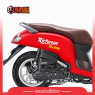 STICKER CUTTING LOGO RICHEESE FACTORY VESPA SCOOPY GENIO ETC.