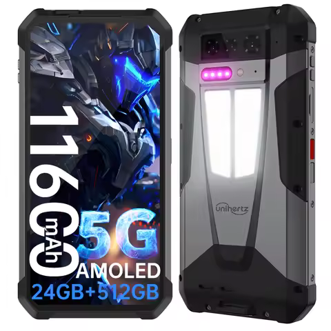 Unihertz by 8849 Tank 4 Rugged Phone Built-in 720P Projector Phone 5G AMOLED Screen Dimensity 7300 2