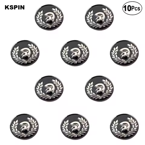 10pcs a lot Trojan Helmet Fast Lapel Pin Flag badge Brooch Pins Badges 10Pcs a Lot