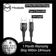 Mcdodo Nest Series 5A QC 4.0 Full Compatible Type-C Cable 1.5M CA 743 Fast Charger 超级快充 数据线 Fon Kabe