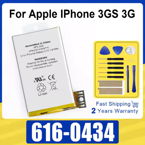 2025 Brand-New 616-0434 Replace Batteries For Apple IPhone 3GS 3G 616-0434 Smartphone Battery + Free
