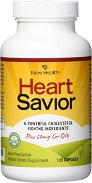 ▶$1 Shop Coupon◀  HeartSavior Cholesterol plement by New Health, 6 Powerful Cholesterol and Triglyce