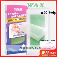【LENA】【ReadyStock】Sumax Wax Strip Hair Removal Wax Strips Convenient Hair Removal Strips Hair Remova