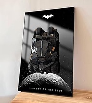Display Wall Board for Lego DC Batman La Batmobile Tumbler 76240,Building Blocks Display Wall Mount 