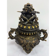 Simple Special Vulcan Dhaka Incense Burner~Nepal (Old Piece)