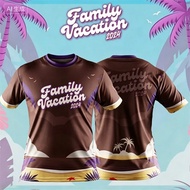 EvoNova 2026 New Blue JERSEY Baju T-shirt Lelaki Family Day Short Sleeve Full Sublimation Couple Set