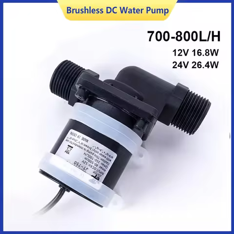 12V 24V 1.4A DC Brushless DC Water Pump IP68 Thread Solar Water Heater Shower Heating Booster Pump -