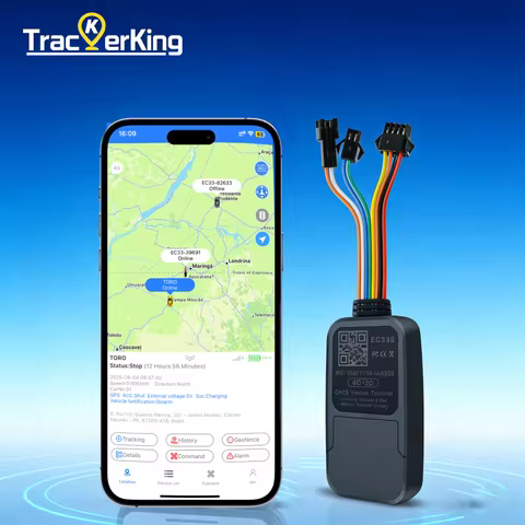 TrackerKing 4G GPS tracker EC33B for Car motorcycle vehicle tracking device with Cut Off Oil Power M