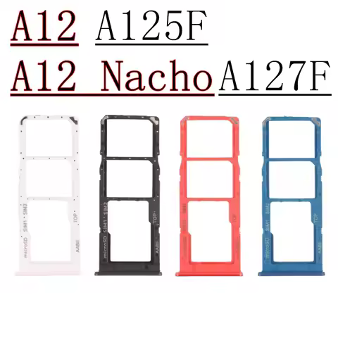 Sim Card Reader Holder Dual Chip Tray Holder Slot Adapter For Samsung Galaxy A12 Nacho A127F A125F P
