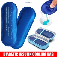 NARCISSUS13A0E 90g 19x7cm Cold Gel Thermal Insulated Travel  Diabetic Pocket Pill Protector