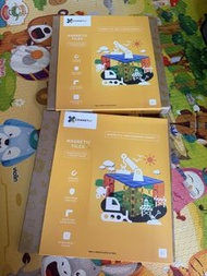 Connetix 磁力片 Rainbow Blue & Green Base Plate 2件裝 早教 幼教 教材 自學 open-ended 玩具