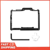 Andoer Camera Cage Aluminum Alloy Video Cage with Dual Cold Shoe Mounts Numerous 1/4 Inch Threads Re