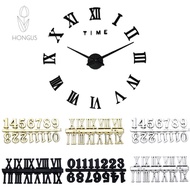 HONGUS Wall Clock DIY Quartz Decoration Roman Numerals Arabic Number Clock Parts Digital Repair Tools Replacement Quartz Clock Numerals Accessories