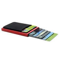 Anti-theft Aluminum Single Box Smart Wallet Slim RFID Fashion Clutch Pop-up Push Button Card Holder Name Card Case bank card bag