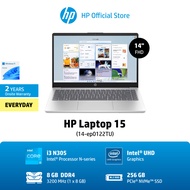 (ผ่อน0%)HP  Laptop (14-ep0122TU) Intel® Core™ i3-N305/ 8GB/ 256GB/ Win11 Home/ 2Yrs Onsiteโน๊ตบุ๊ค Notebook
