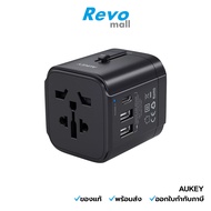 AUKEY Power Adapter Comes With USB-C And USB-A Port Model PA-TA01-Universal Travel Adapter.