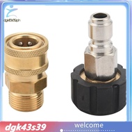 [Pretty] Pressure Washer Adapter Set, Quick Connect Kit, Metric M22 15Mm Female Swivel To M22 Male F