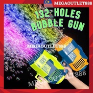 FREE BUBBLE WATER!! 69 132 HOLES Electric Bubble Gun Toys BAZOOKA Gatling Rocket Launcher Outdoor Pi