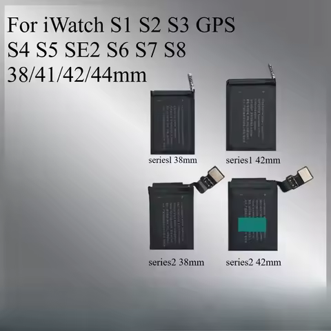 Large Capacity Replacement battery For Apple Watch For iWatch S1 S2 S3 GPS S4 S5 SE2 S6 S7 S8 38/41/