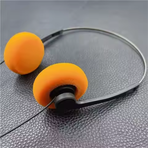Portable Over Ear Underwire Headphone Vintage Wired Retro Feelings Headphone 80s 90s 3.5mm Music Mp3