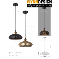 Wynn Design Pendant Light Oval Shape Loft Luxury Lamp Hanging Light Black Gold Designer Lighting Lam